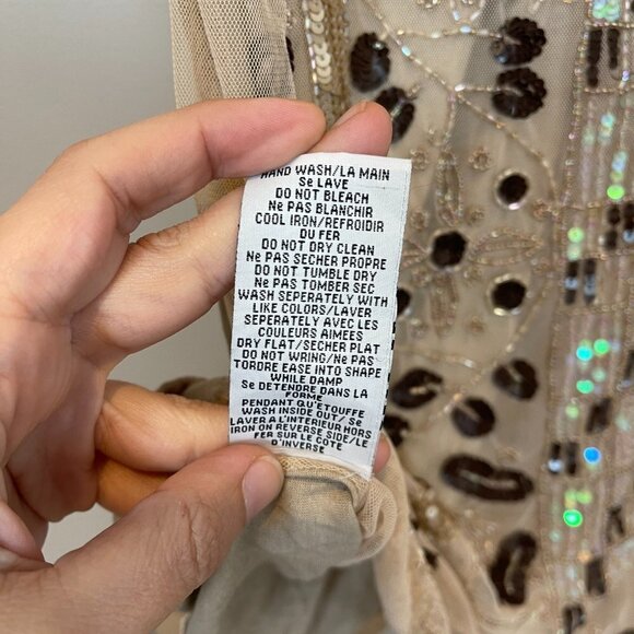 Anthropologie Beaded Sequin Tank Top Size S - Picture 8 of 17